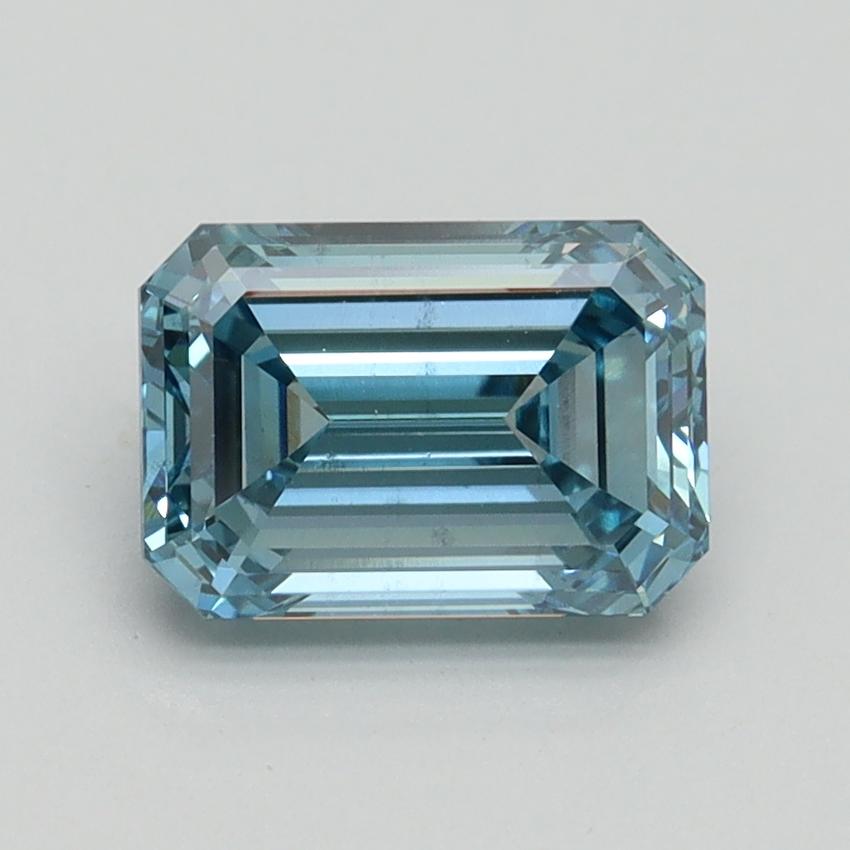 1.60 Ct. Fancy Intense Blue Emerald Lab Grown Diamond