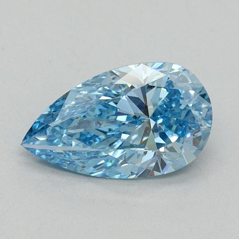 1.00 Ct. Fancy Vivid Blue Pear Lab Grown Diamond