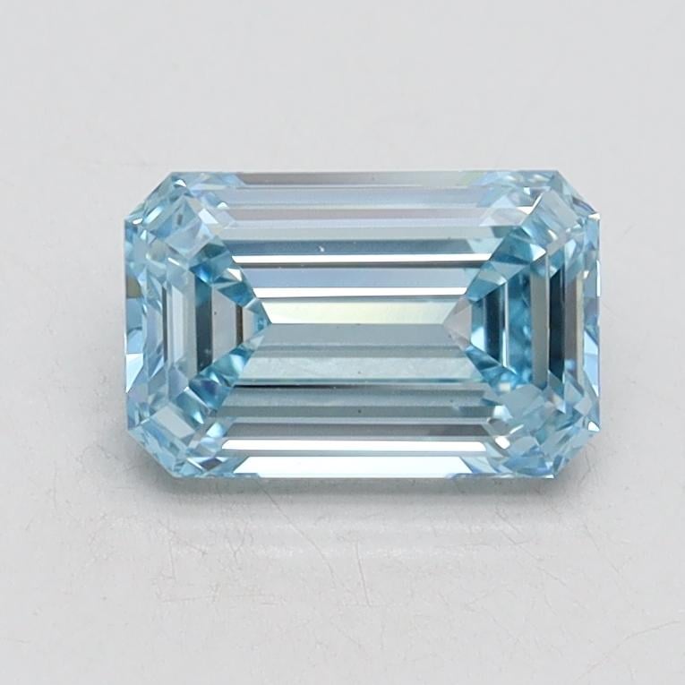 1.00 Ct. Fancy Intense Blue Emerald Lab Grown Diamond