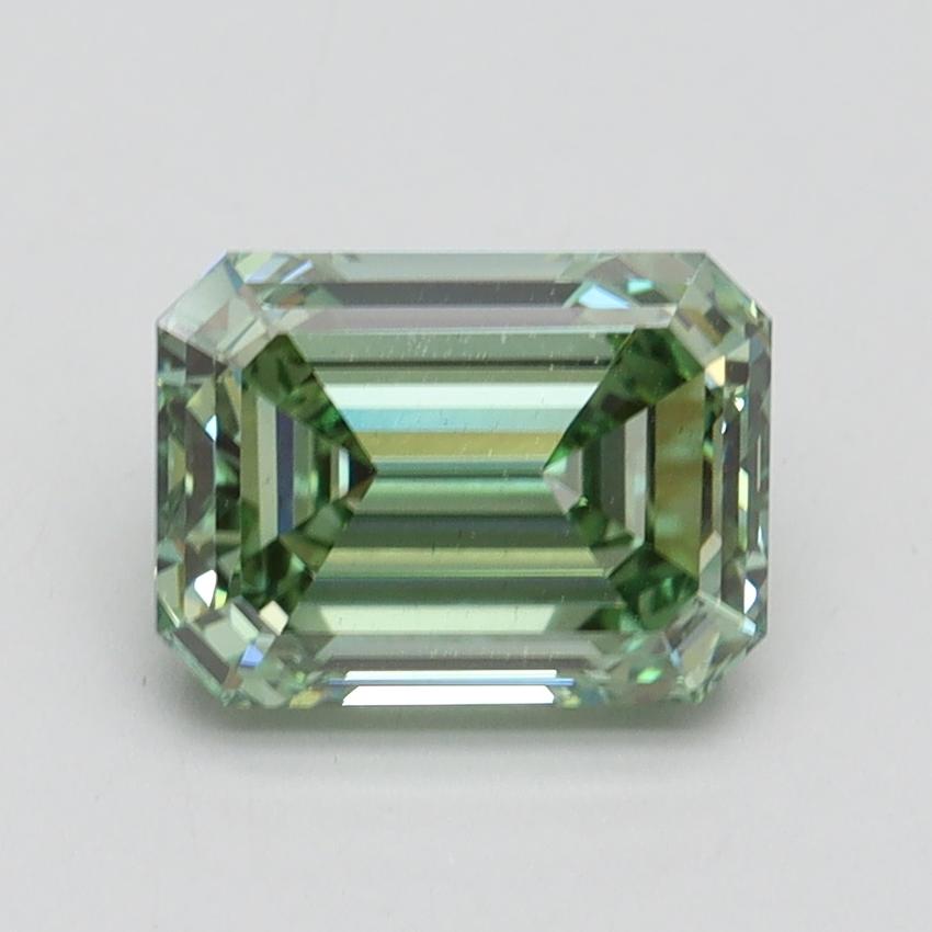 2.01 Ct. Fancy Intense Green Emerald Lab Grown Diamond