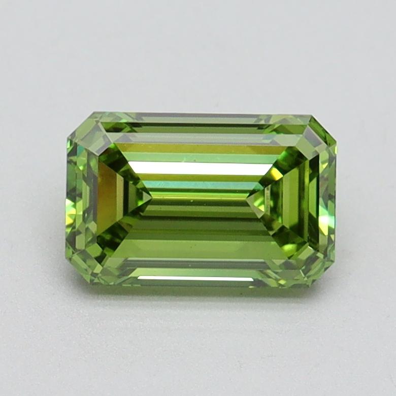 1.02 Ct. Fancy Vivid Green Emerald Lab Grown Diamond