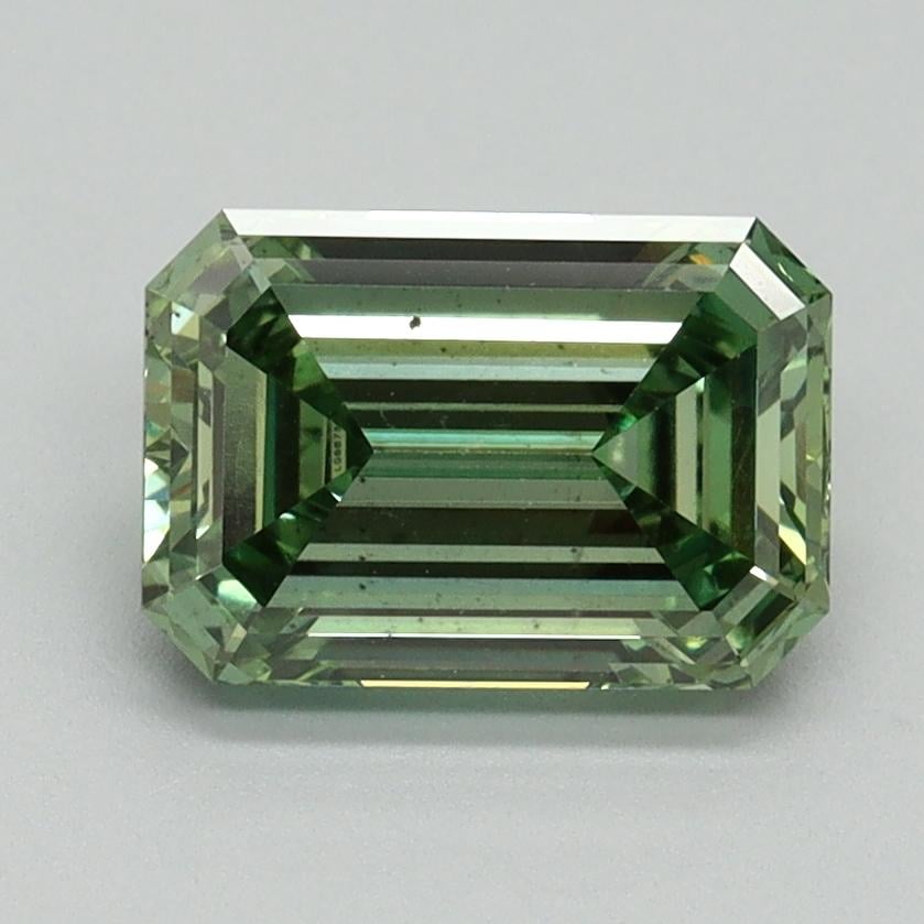 1.69 Ct. Fancy Vivid Green Emerald Lab Grown Diamond