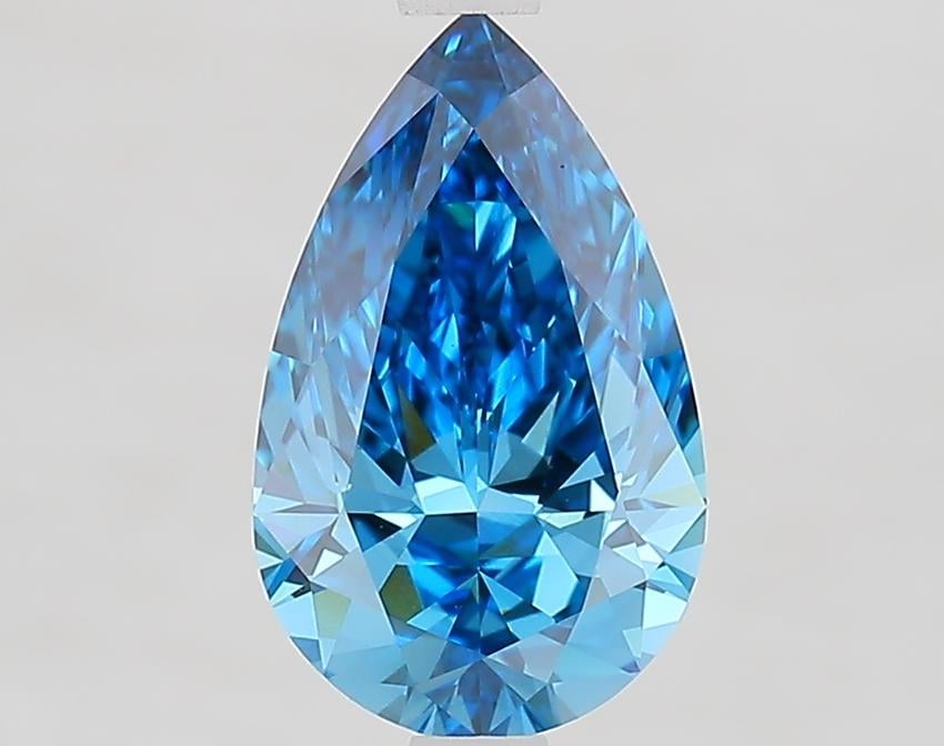 2.08 Ct. Fancy Vivid Blue Pear Lab Grown Diamond