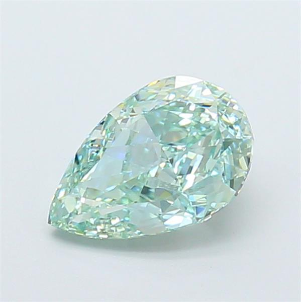 1.28 Ct. Fancy Intense  Green Pear Lab Grown Diamond