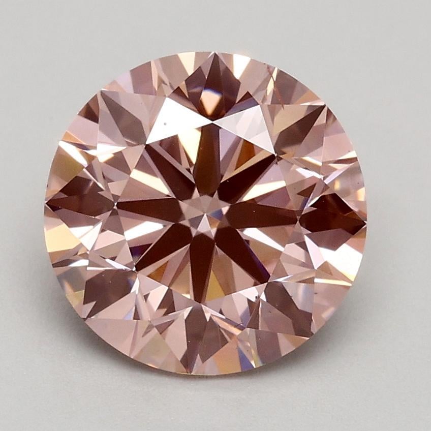 1.74 Ct. Fancy Intense Pink Round Lab Grown Diamond