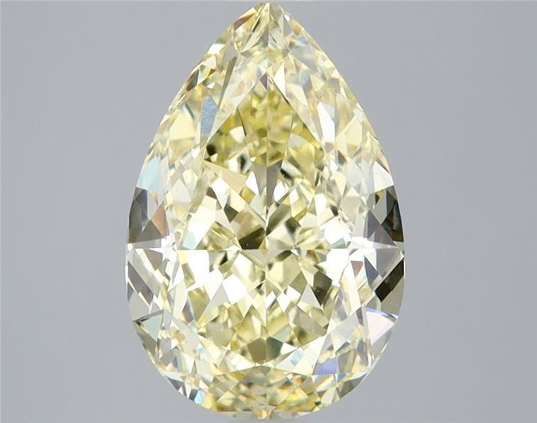 3.08 Ct. Fancy Intense  Yellow Pear Lab Grown Diamond