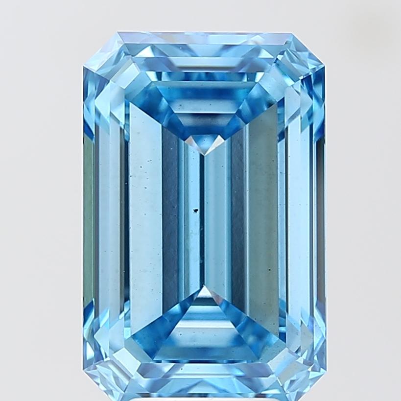 7.03 Ct. Fancy Blue Emerald Lab Grown Diamond
