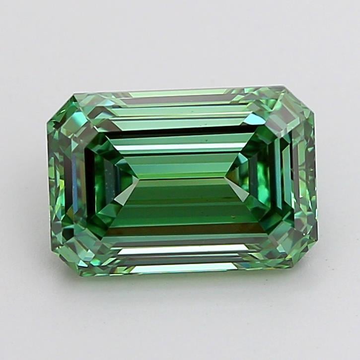 2.52 Ct. Fancy Vivid  Green Emerald Lab Grown Diamond