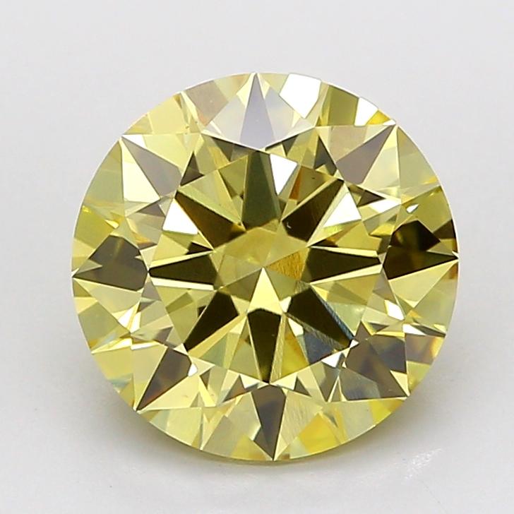 3.50 Ct. Fancy Intense  Yellow Round Lab Grown Diamond