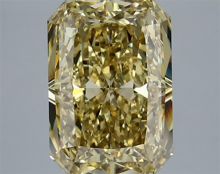 5.09 Ct. Fancy Intense Yellow Radiant Lab Grown Diamond