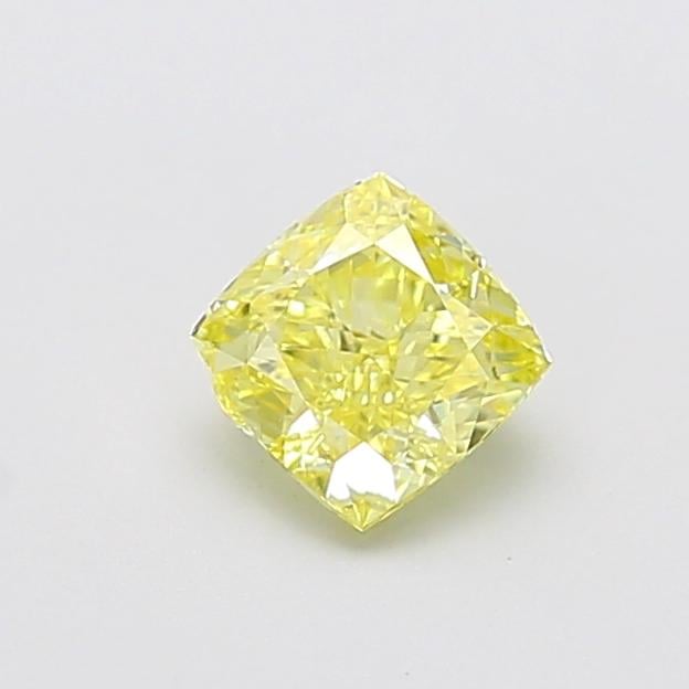 1.03 Ct. Fancy Intense  Yellow Cushion Lab Grown Diamond