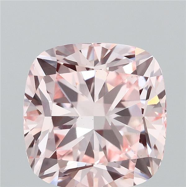 3.07 Ct. Fancy Intense Pink Cushion Lab Grown Diamond