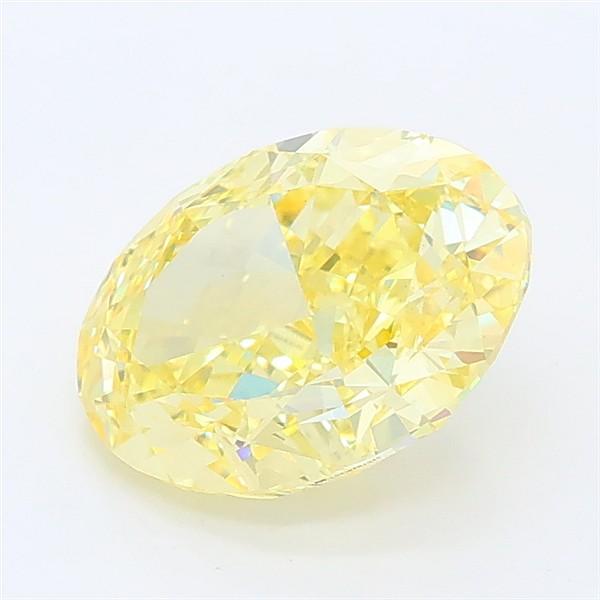 2.12 Ct. Fancy Intense Yellow Oval Lab Grown Diamond