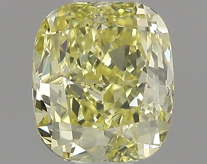 0.5 Ct. Fancy Intense Yellow Cushion Diamond