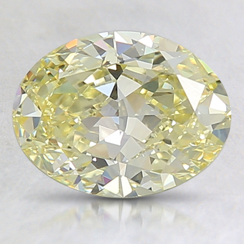 1.59 Ct. Fancy Yellow Oval Lab Created Diamond