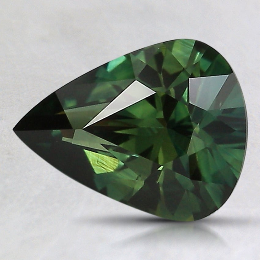 9.2x7.1mm Green Pear Australian Sapphire