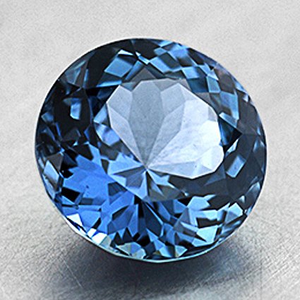 7.2mm Unheated Teal Round Sapphire