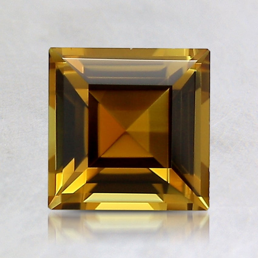 6.4mm Unheated Yellow Modified Princess Tourmaline