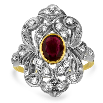 Victorian Other gemstones Vintage Ring