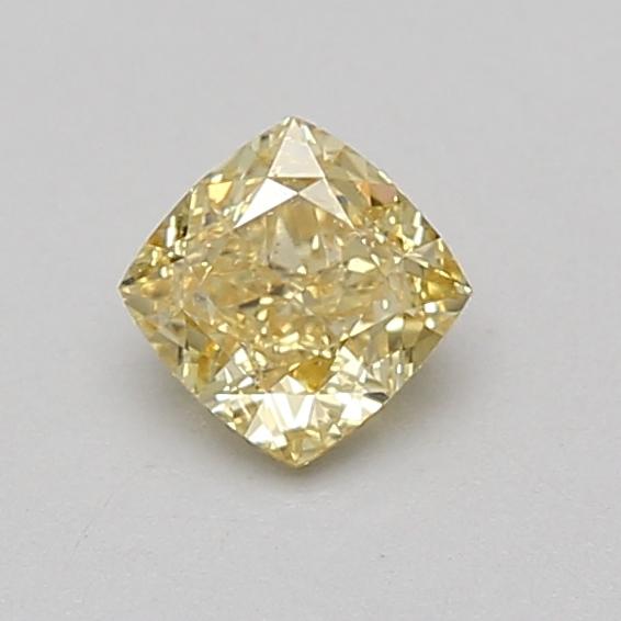 0.56 Ct. Fancy Intense Yellow Cushion Lab Grown Diamond