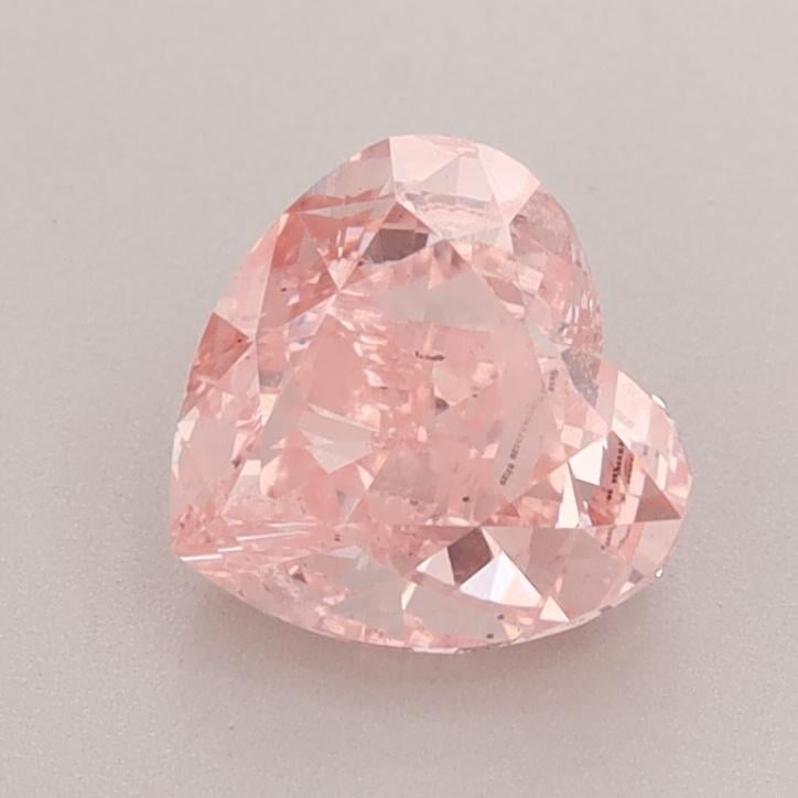 1.47 Ct. Fancy Vivid  Pink Heart Lab Grown Diamond