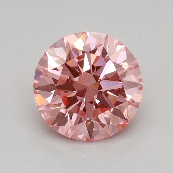 0.40 Ct. Fancy Vivid Pink Round Lab Grown Diamond
