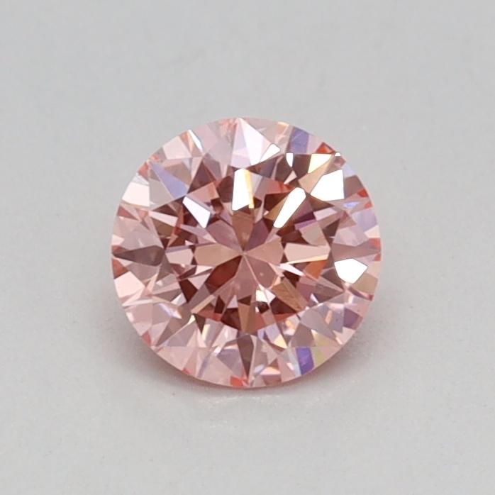 0.35 Ct. Fancy Vivid Pink Round Lab Grown Diamond