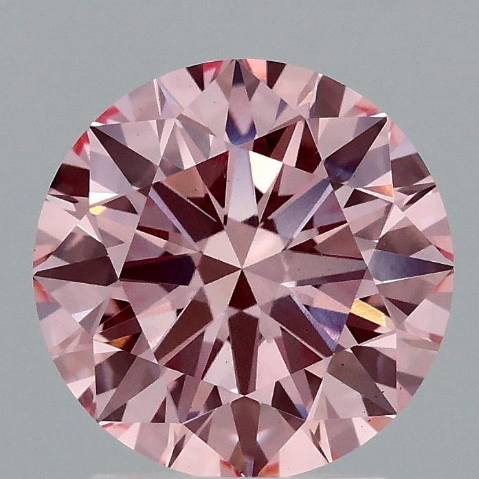 2.21 Ct. Fancy Vivid Pink Round Lab Grown Diamond