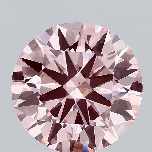 1.41 Ct. Fancy Intense Pink Round Lab Grown Diamond