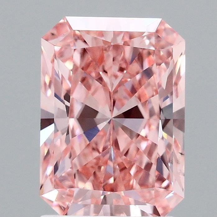 2.08 Ct. Fancy Vivid Pink Radiant Lab Grown Diamond