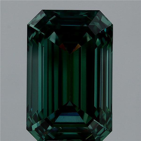 8.00 Ct. Fancy Vivid Green Emerald Lab Grown Diamond