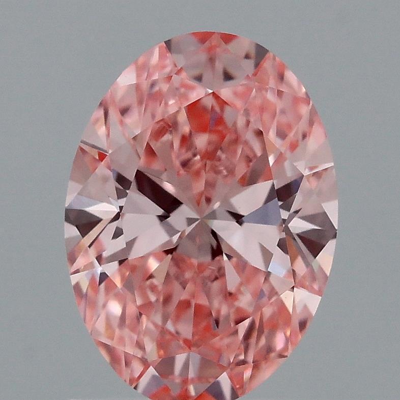 1.35 Ct. Fancy Vivid Pink Oval Lab Grown Diamond