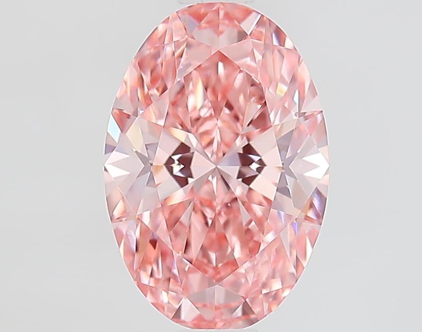 1.37 Ct. Fancy Vivid Pink Oval Lab Grown Diamond
