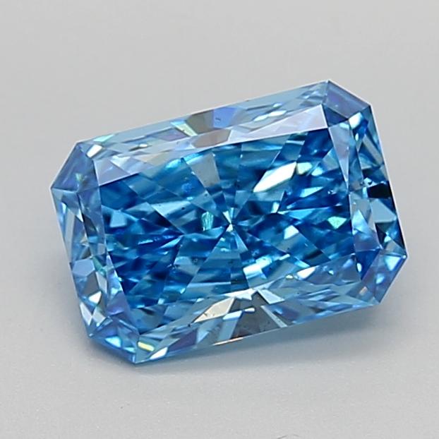 1.84 Ct. Fancy Vivid  Blue Radiant Lab Grown Diamond