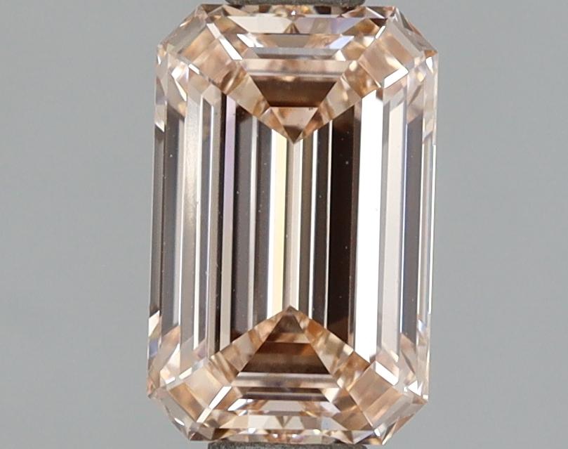 1.54 Ct. Fancy Light Orange Pink Emerald Lab Grown Diamond