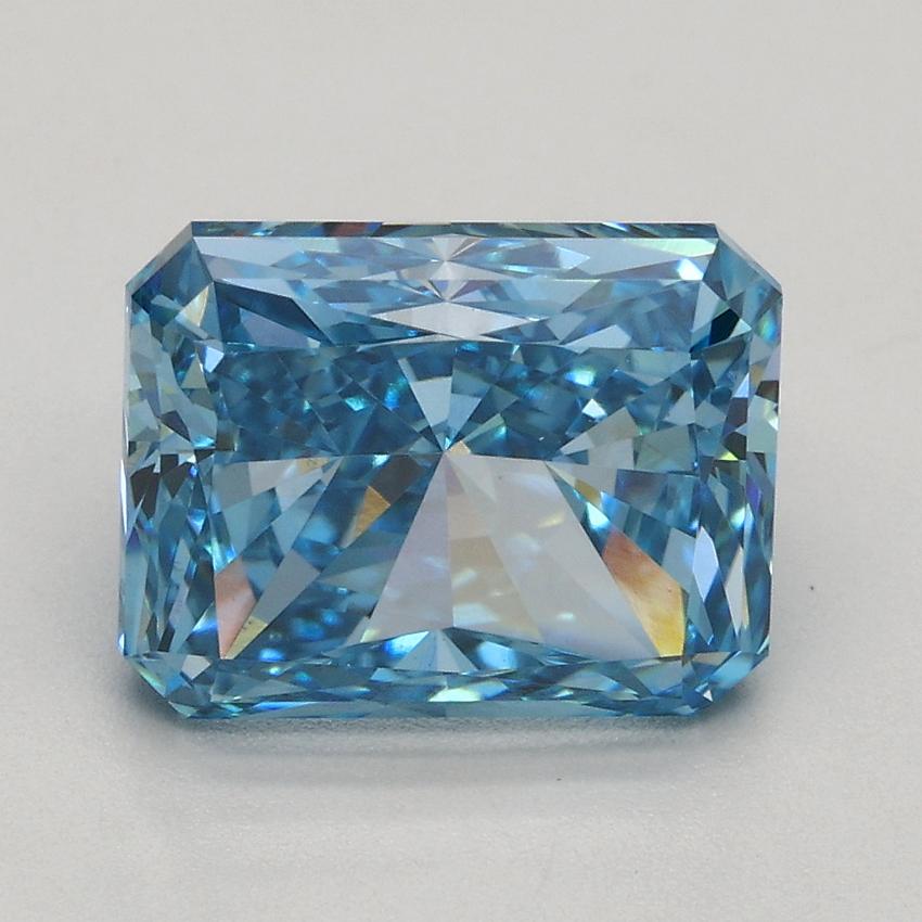 2.70 Ct. Fancy Vivid Blue Radiant Lab Grown Diamond