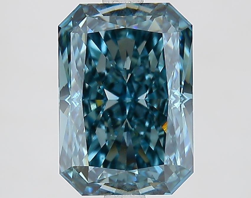 3.09 Ct. Fancy Vivid Blue Radiant Lab Grown Diamond