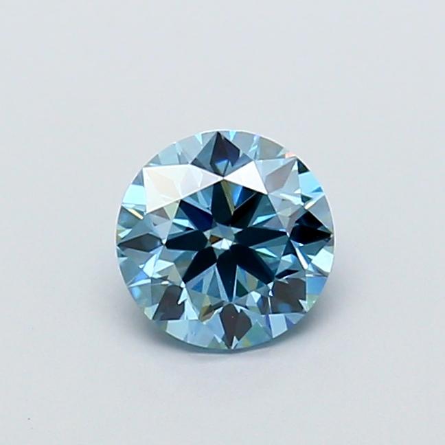 1.02 Ct. Fancy Vivid Blue Round Lab Grown Diamond