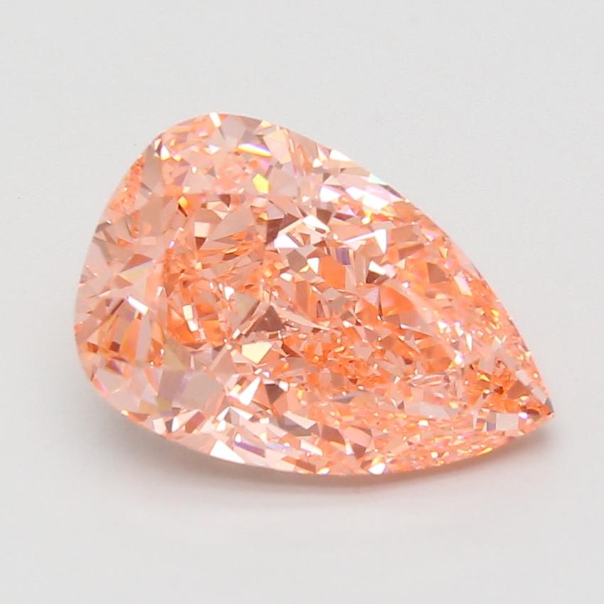 5.28 Ct. Fancy Vivid Pink Pear Lab Grown Diamond