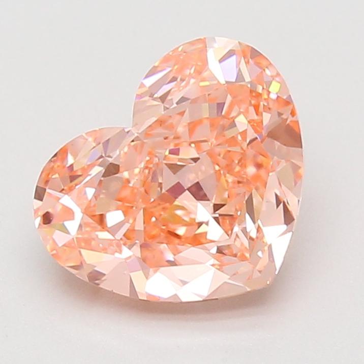 3.07 Ct. Fancy Vivid Pink Heart Lab Grown Diamond