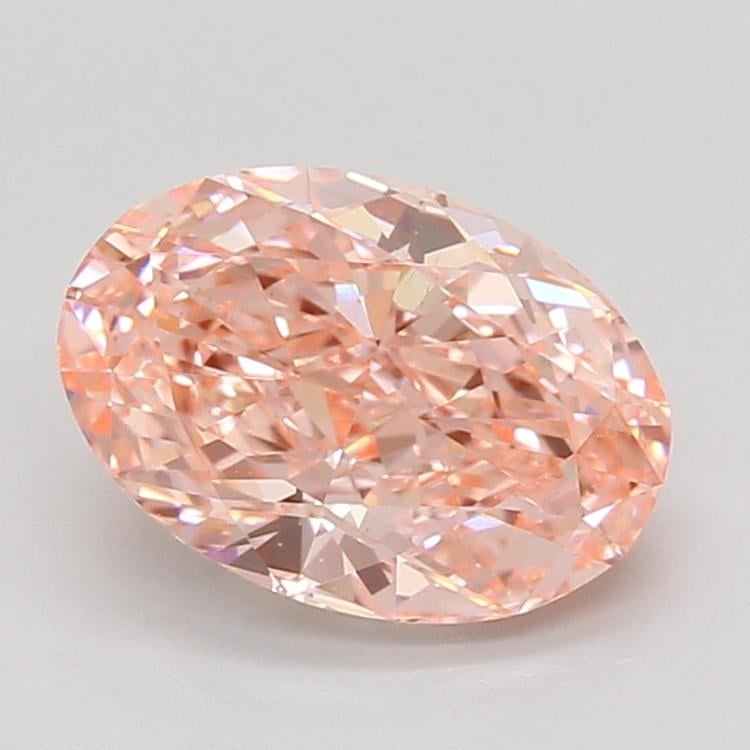 2.92 Ct. Fancy Vivid Pink Oval Lab Grown Diamond