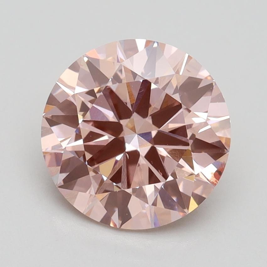 2.22 Ct. Fancy Intense Pink Round Lab Grown Diamond