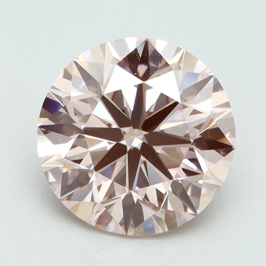 3.65 Ct. Fancy Intense Pink Round Lab Grown Diamond