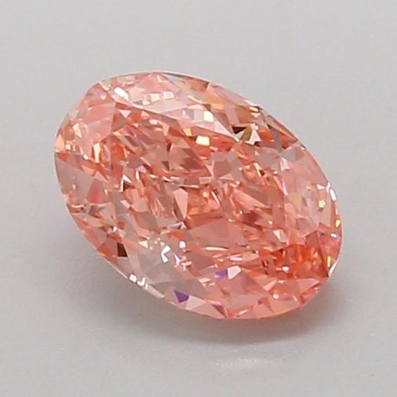 1.09 Ct. Fancy Vivid Pink Oval Lab Grown Diamond