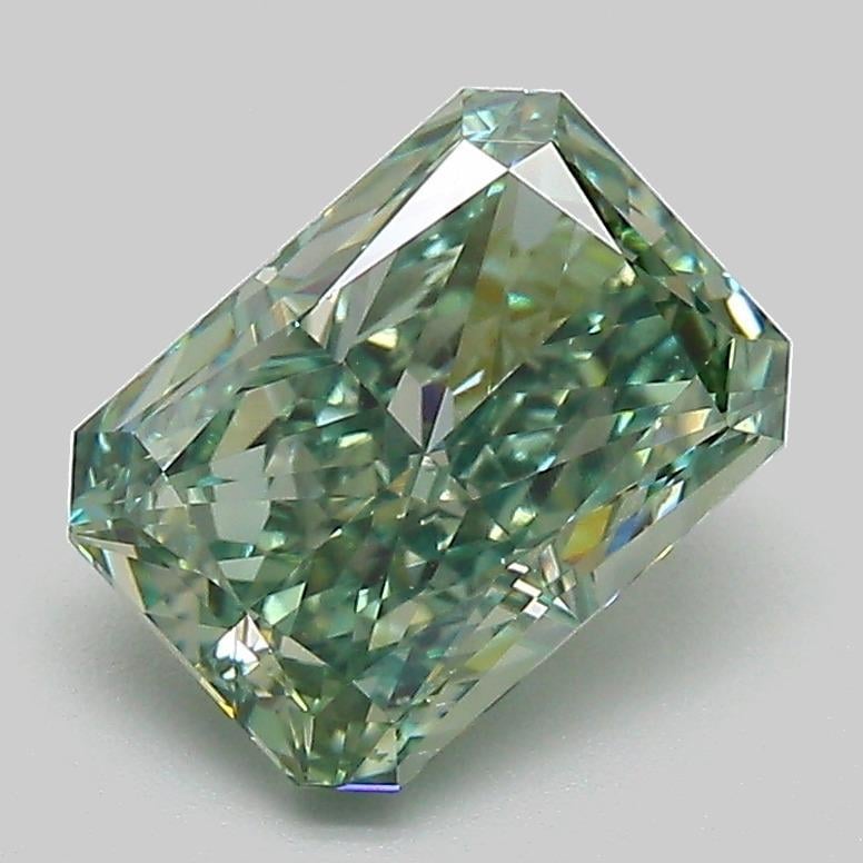 2.01 Ct. Fancy Vivid  Green Radiant Lab Grown Diamond