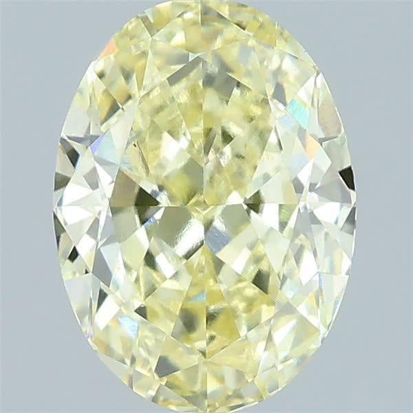 2.08 Ct. Fancy Yellow Oval Lab Grown Diamond