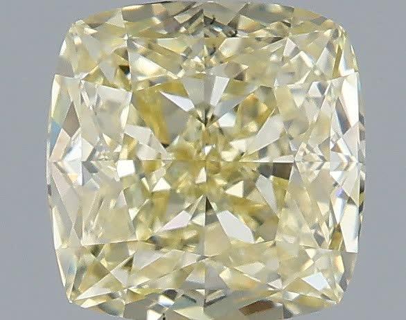 1.01 Ct. Fancy Light Yellow Cushion Lab Grown Diamond