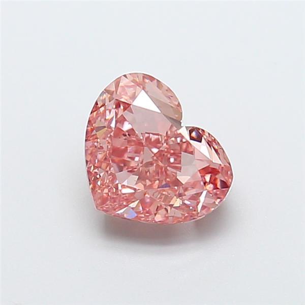 2.08 Ct. Fancy Intense Pink Heart Lab Grown Diamond