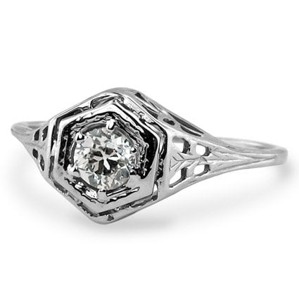 Art Nouveau Diamond Vintage Ring
