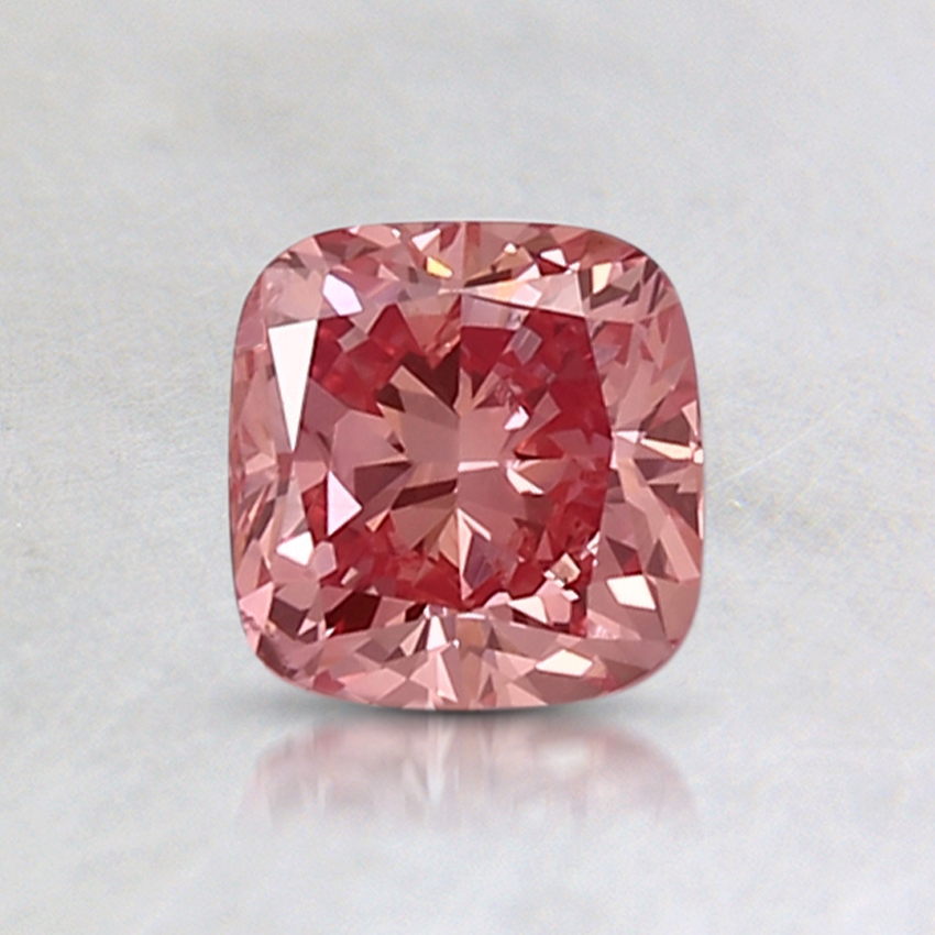 0.80 Ct. Fancy Vivid Pink Cushion Lab Created Diamond